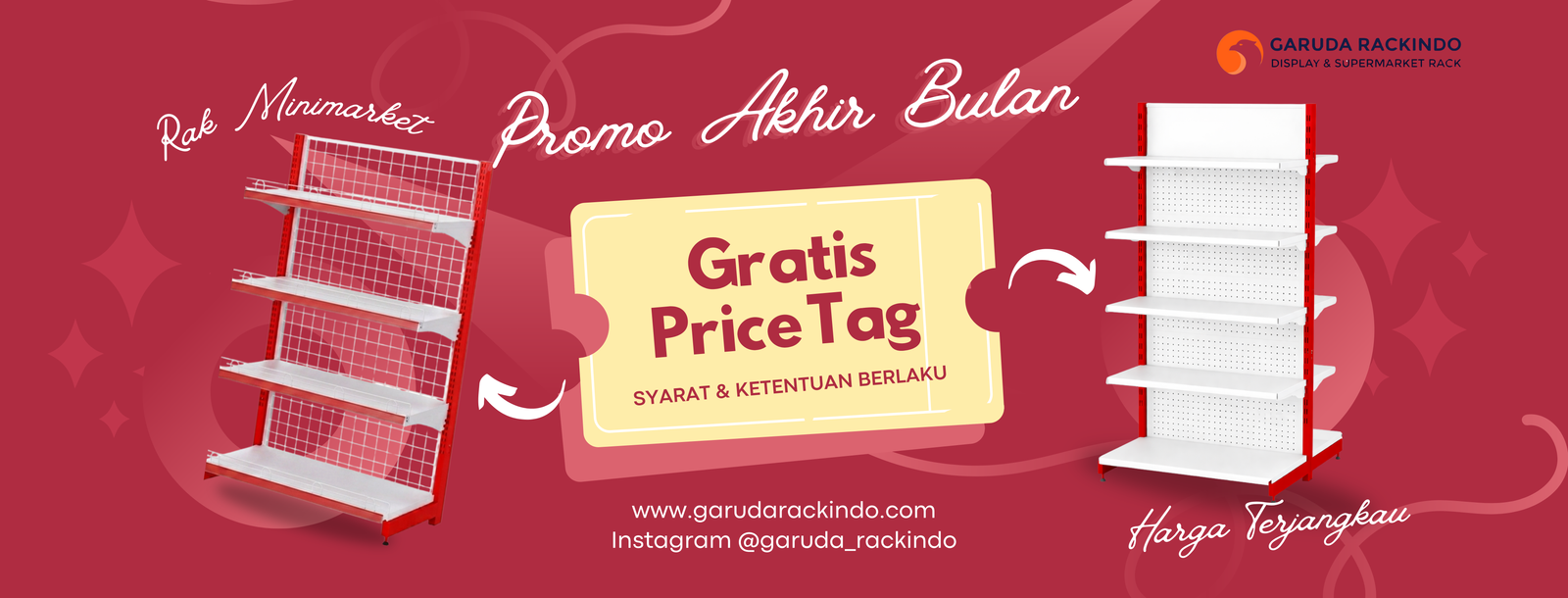Gratis Pricetag Pembelian Rak Minimarket
