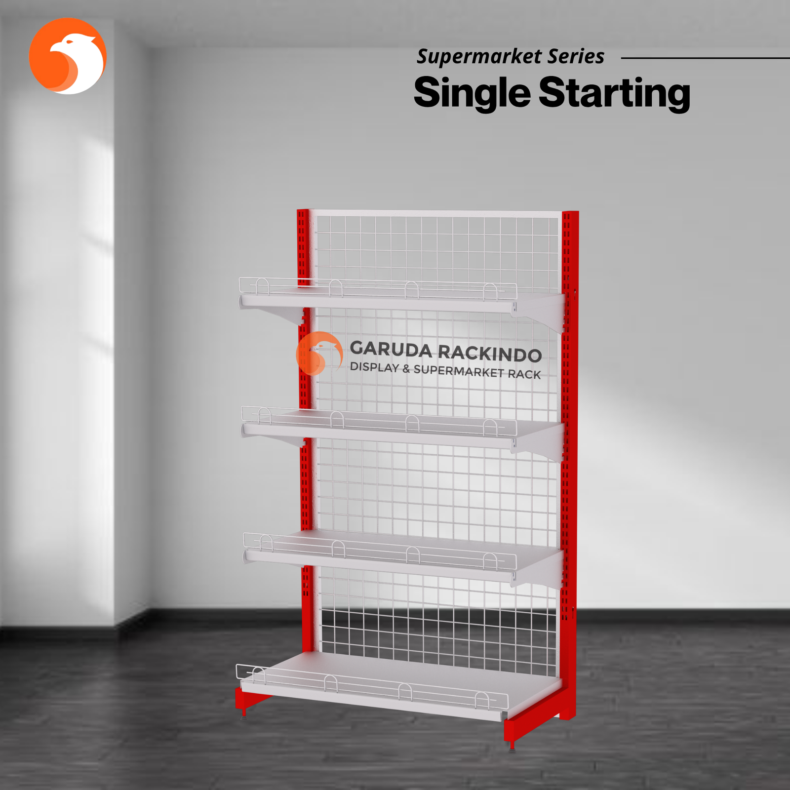 Rak Gondola Supermarket - Single Starting / Kualitas Terbaik Produksi Sendiri dan Produk Import